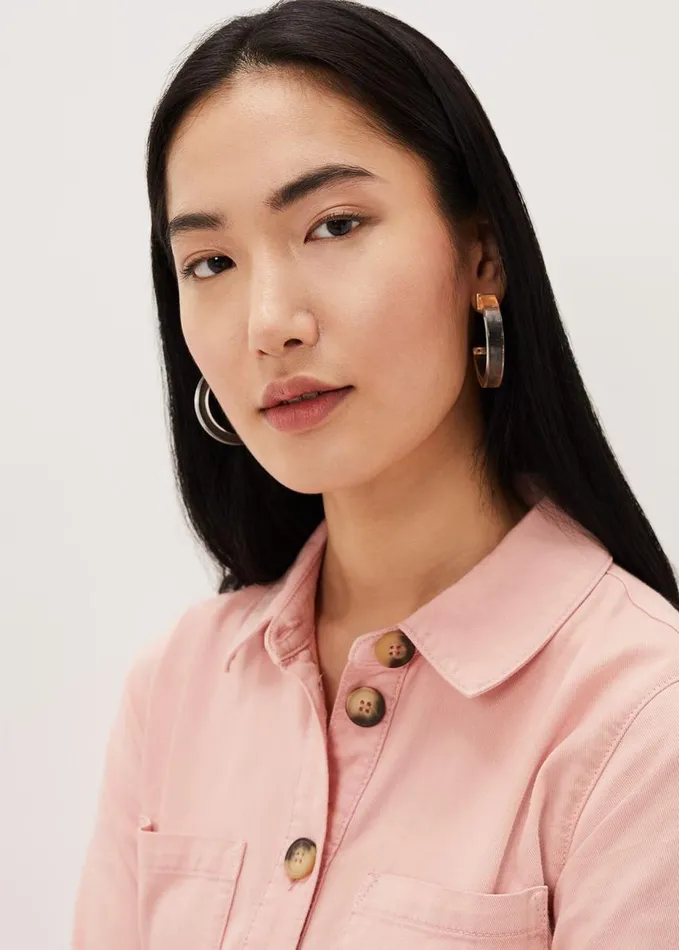 Phase Eight Clear Hoop Earring Clear Women Jewellery