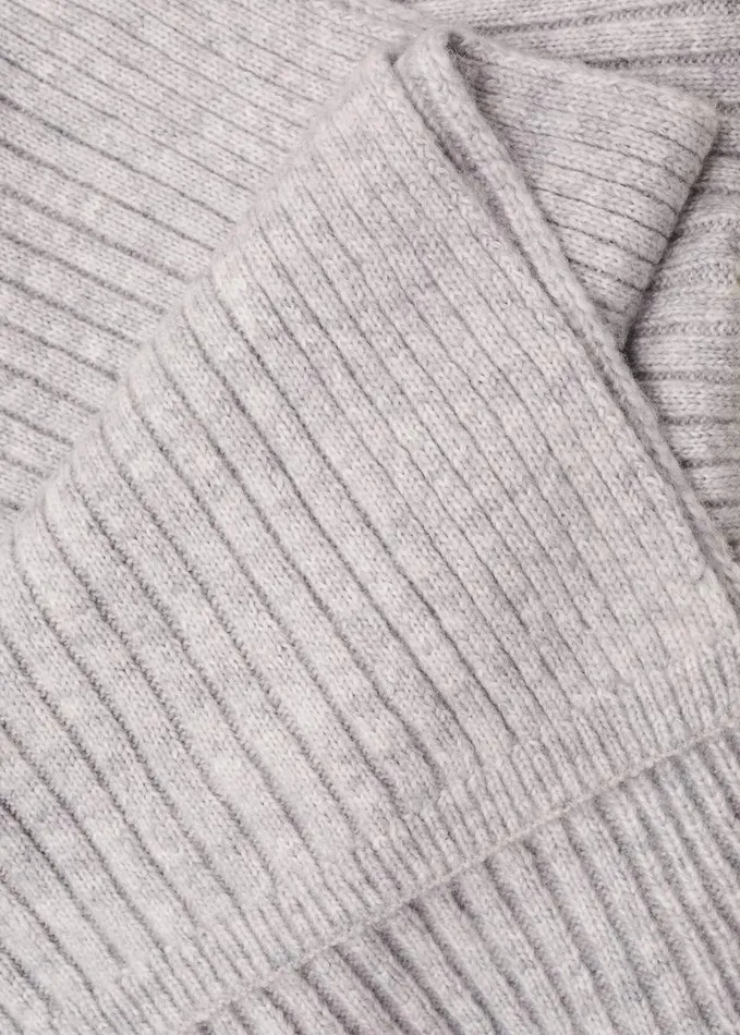 Phase Eight Corinna Ribbed Scarf Grey Marl Women Scarves