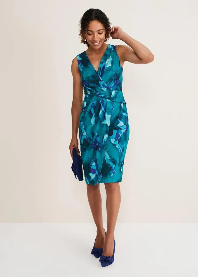 Phase Eight Corrin Print Jackie Dress Malachitemulti Women Dresses