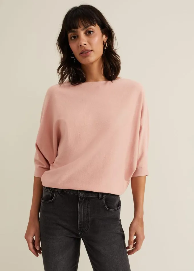 Phase Eight Cristine Knit Jumper Pink Women Knitwear