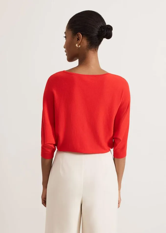 Phase Eight Cristine Knit Jumper Red Women Knitwear