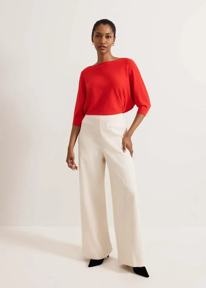 Phase Eight Cristine Knit Jumper Red Women Knitwear