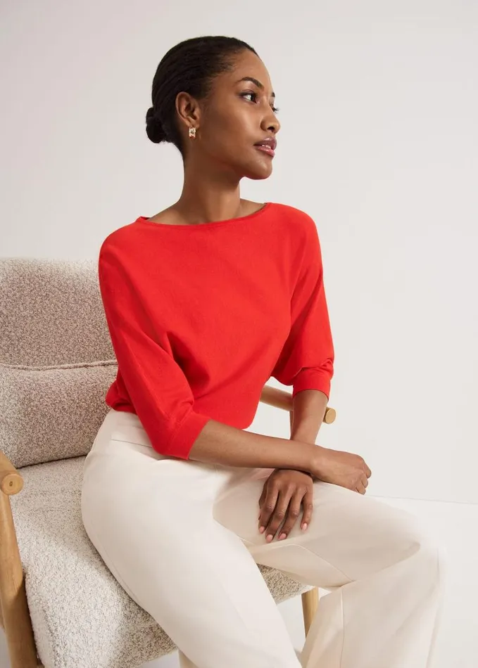 Phase Eight Cristine Knit Jumper Red Women Knitwear
