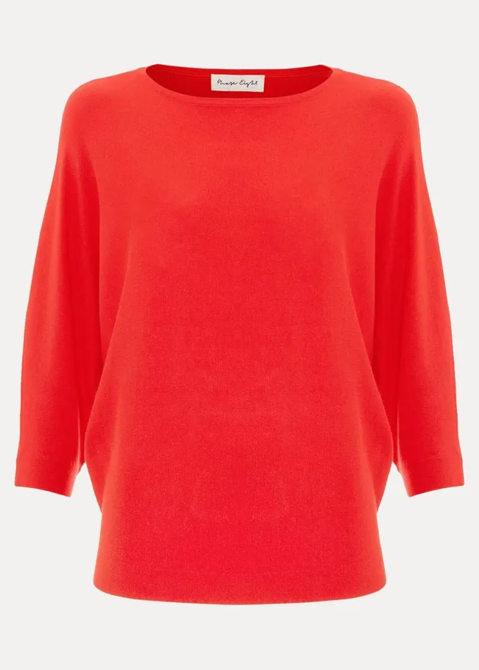 Phase Eight Cristine Knit Jumper Red Women Knitwear