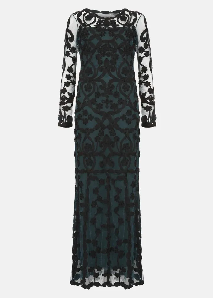 Phase Eight Cristine Tapework Lace Dress Blackjuniper Women Dresses