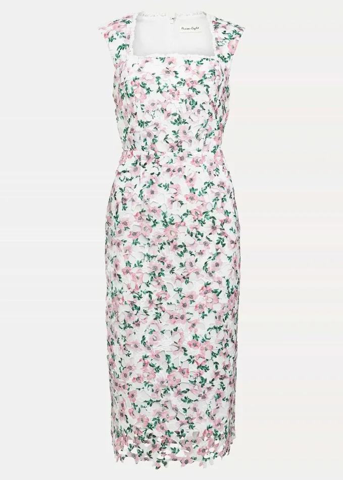 Phase Eight Diana Floral Lace Midi Dress Multicoloured Women Dresses