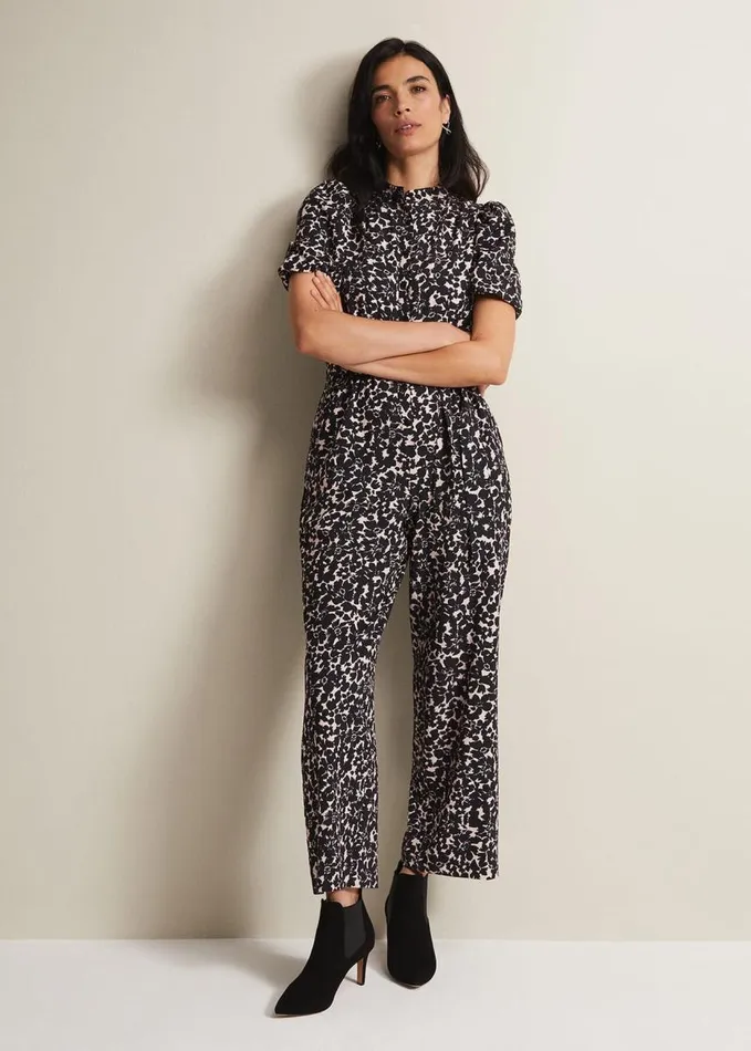 Phase Eight Dorothea Floral Jumpsuit Blackmulti Women Dresses