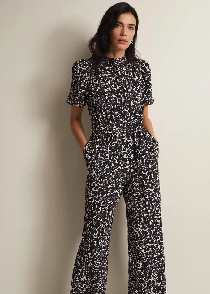 Phase Eight Dorothea Floral Jumpsuit Blackmulti Women Dresses