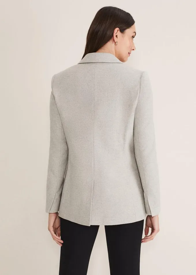Phase Eight Drew Wool Blazer Greyneutral Women Coats