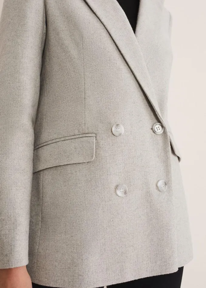 Phase Eight Drew Wool Blazer Greyneutral Women Coats