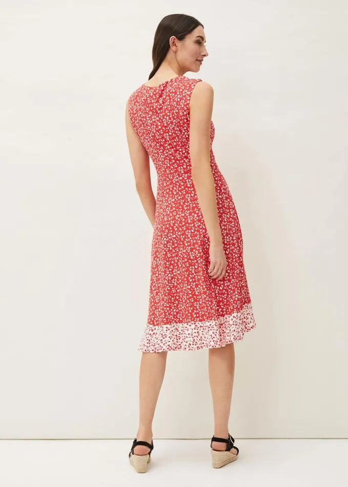 Phase Eight Ebony Floral Ditsy Wrap Dress Redivory Women Dresses