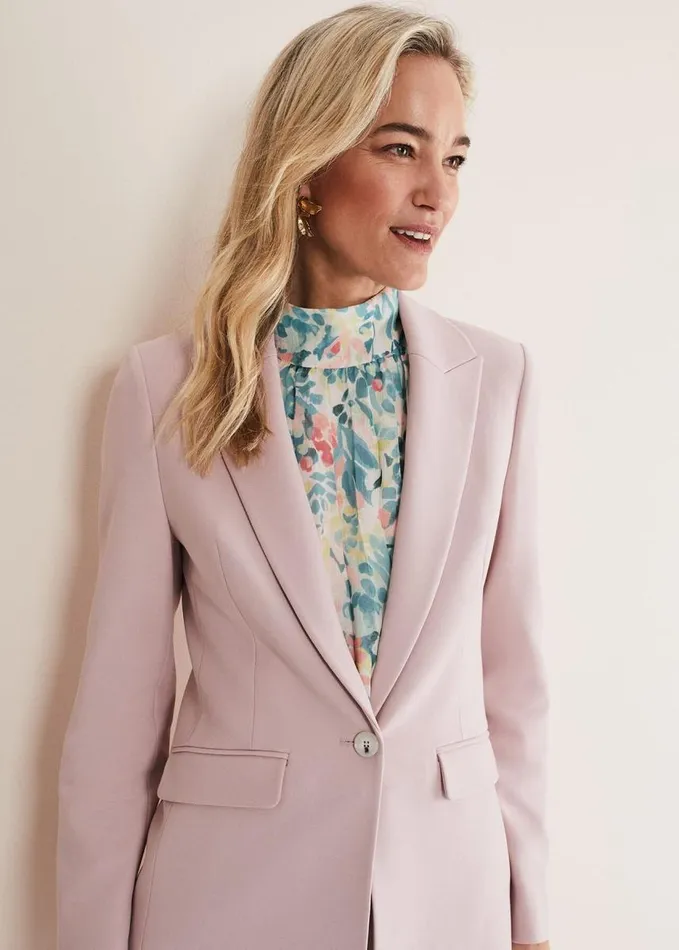 Phase Eight Eira Pink Blazer Pale Pink Women Jackets