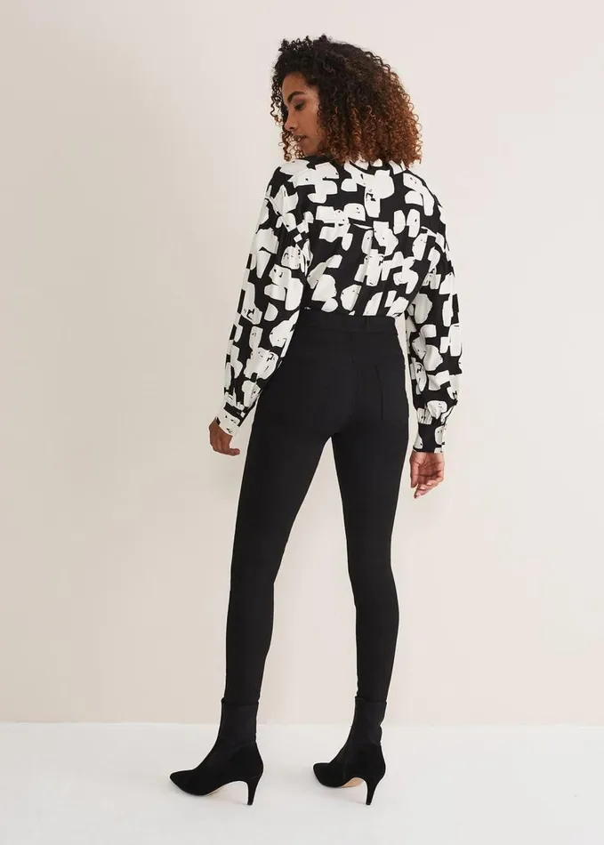 Phase Eight Eliza Jegging Short Black Women Trousers