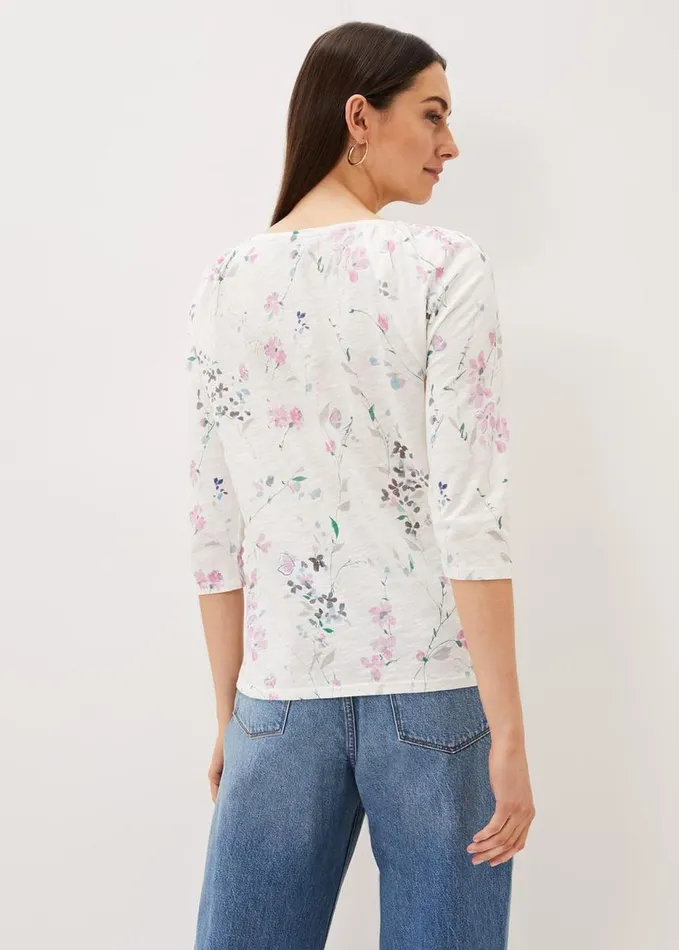 Phase Eight Ellia Meadow Print Top Whitemulti Women Tops and TShirts