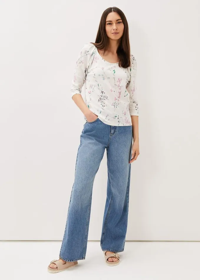 Phase Eight Ellia Meadow Print Top Whitemulti Women Tops and TShirts