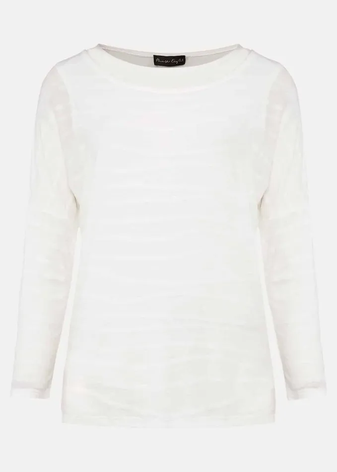 Phase Eight Ellise Textured Wrap Top Ivory Women Tops and TShirts