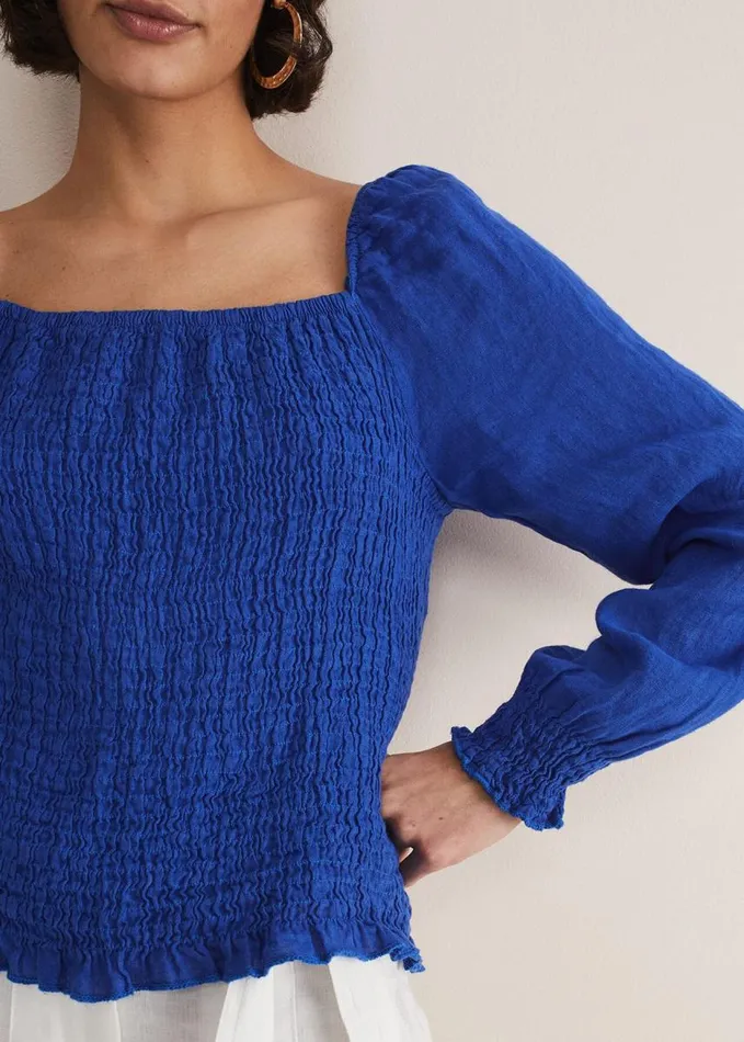 Phase Eight Esty Blue Blouse Cobalt Women Shirts and Blouses