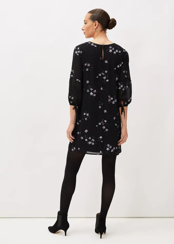 Phase Eight Evie Rose Star Sequin Dress Stonepale Pink Women Dresses