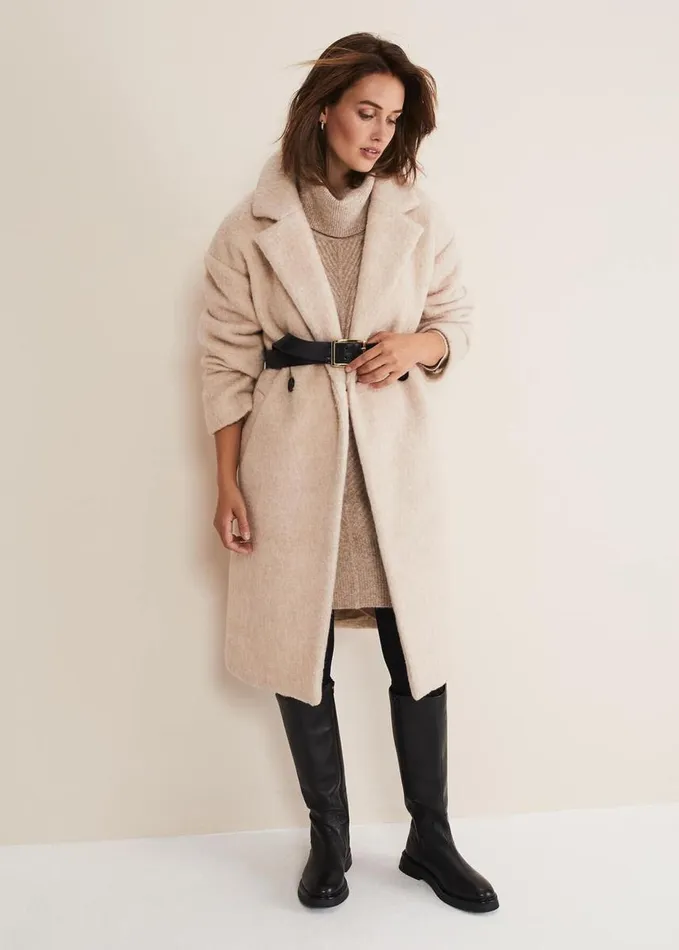 Phase Eight Fillipa Tunic Knit Dress Oatmeal Women Dresses