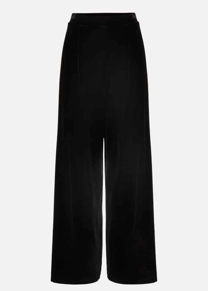 Phase Eight Florentine Velvet CoOrd Trousers Black Women Trousers