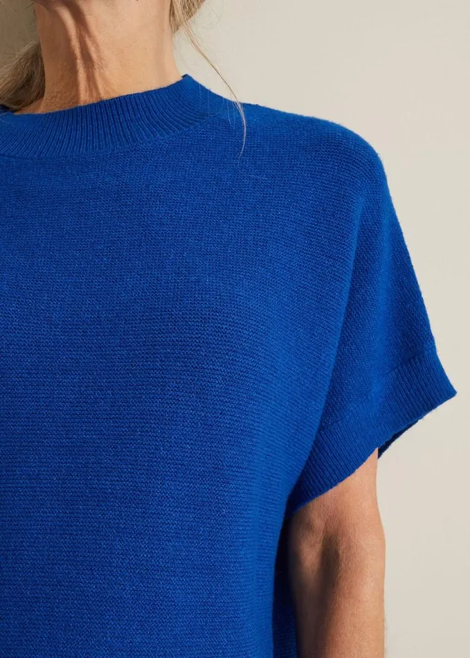 Phase Eight Grace Sleeveless Tabard Top Cobalt Women Knitwear