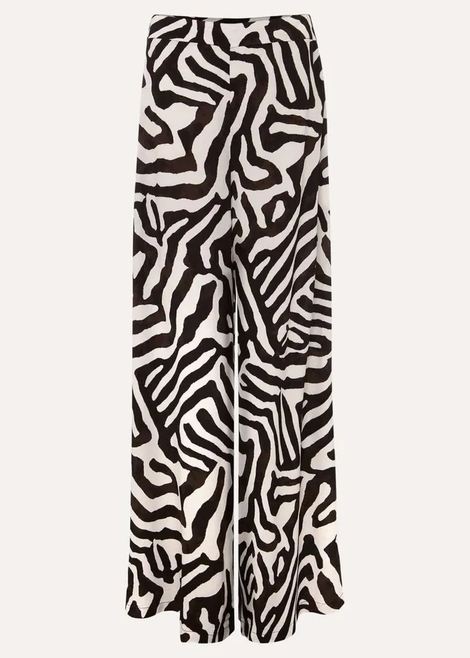 Phase Eight Isabelle Zebra Print Wide Leg Trouser Multicoloured Women Trousers