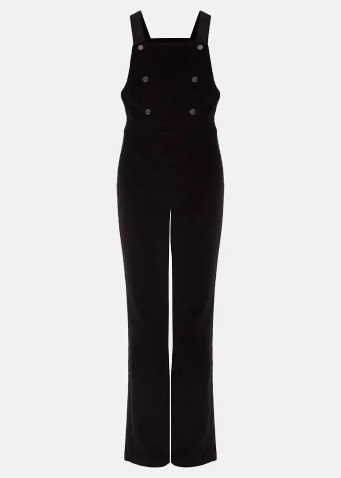Phase Eight Jasira Corduroy Dungarees Black Women Dresses