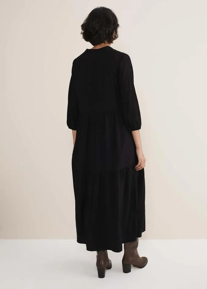 Phase Eight Jayde Midaxi Tiered Dress Black Women Dresses