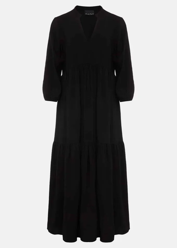 Phase Eight Jayde Midaxi Tiered Dress Black Women Dresses