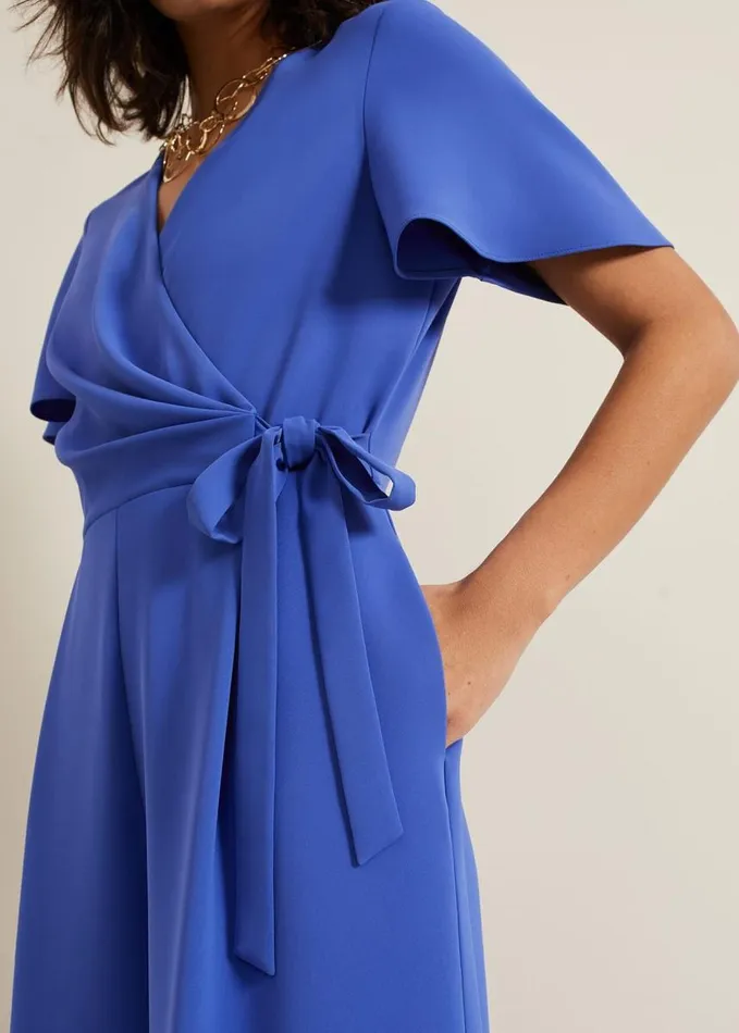 Phase Eight Julissa Blue Wide Leg Jumpsuit Blue Women Jumpsuits