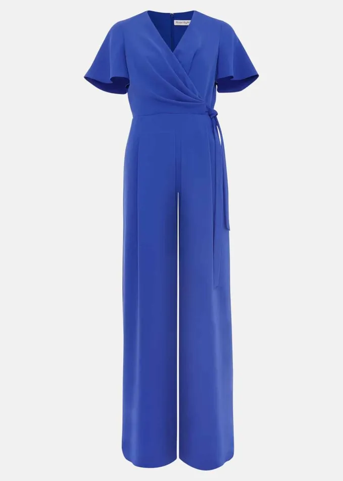 Phase Eight Julissa Blue Wide Leg Jumpsuit Blue Women Jumpsuits