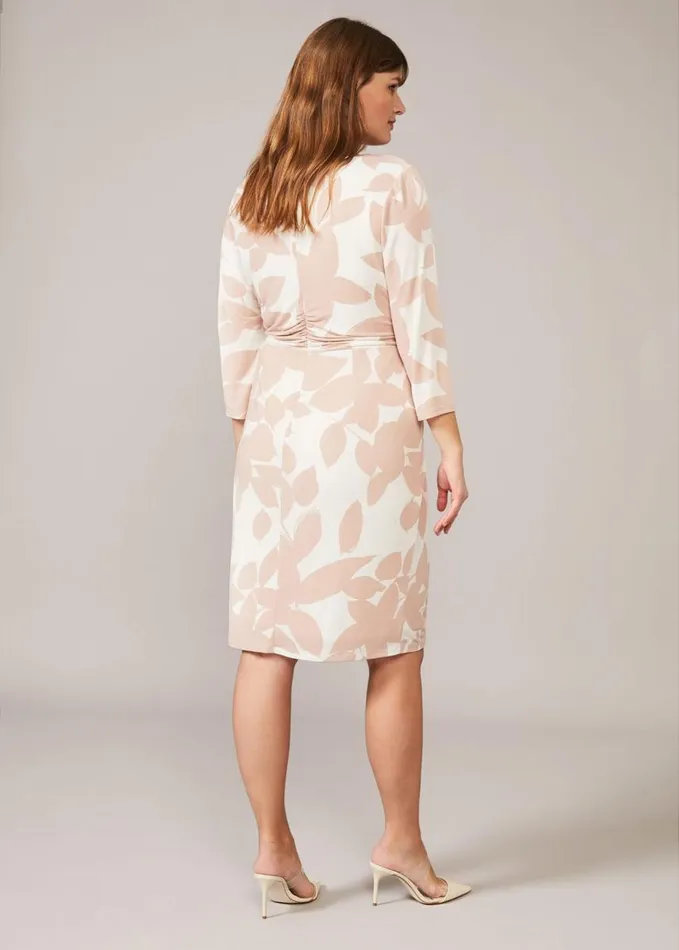 Phase Eight Lana Leaf Print Dress Ivorynatural Women Dresses