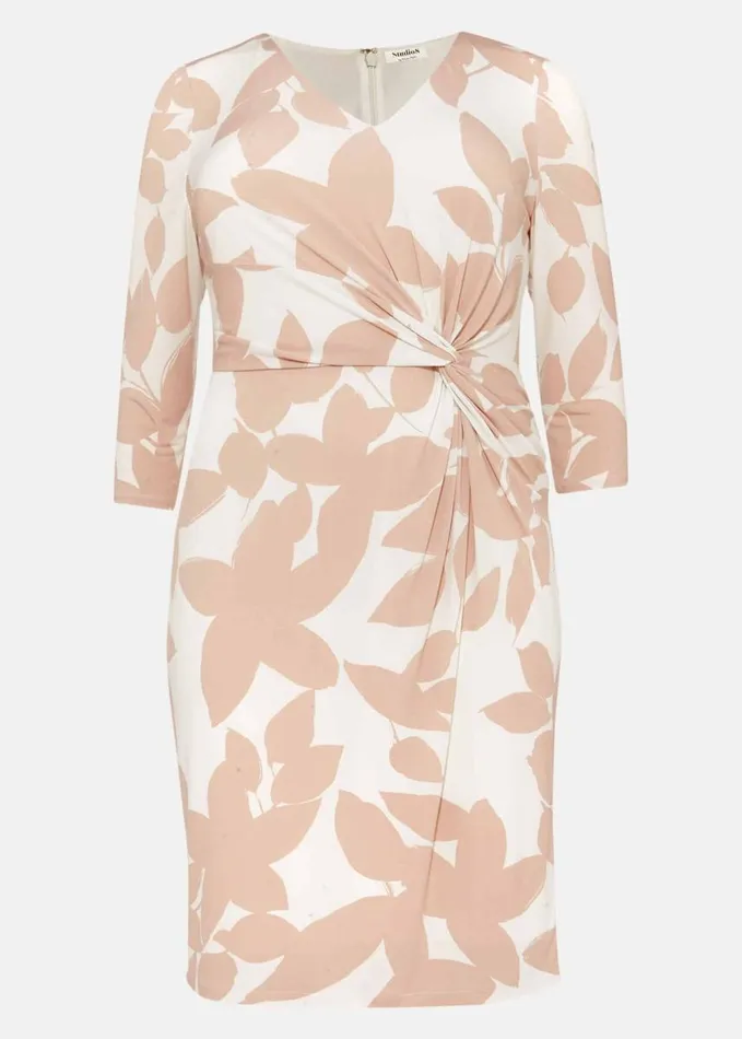 Phase Eight Lana Leaf Print Dress Ivorynatural Women Dresses