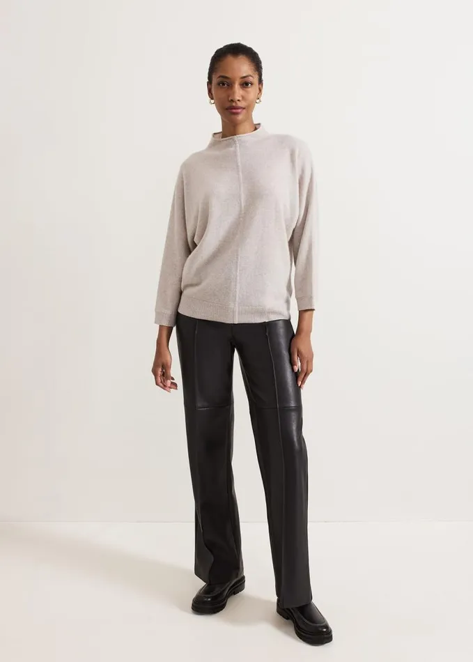 Phase Eight Layla Cashmere Jumper Pale Grey Women Knitwear