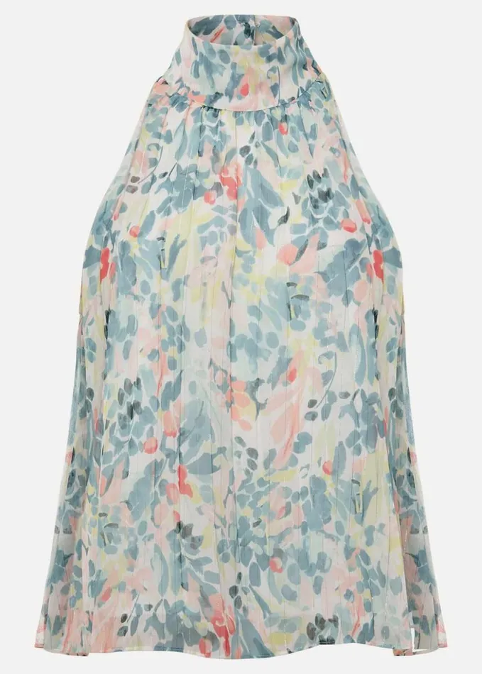 Phase Eight Lea Floral Pleat Blouse Pastelsmulti Women Shirts and Blouses