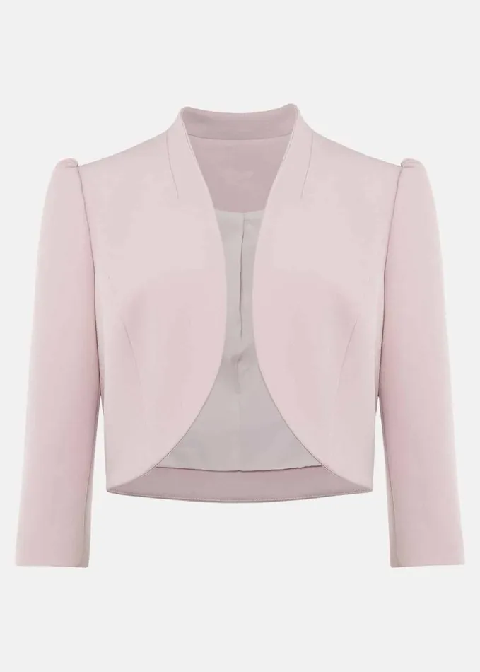 Phase Eight Leanna Cropped Jacket Antique Rose Women Jackets