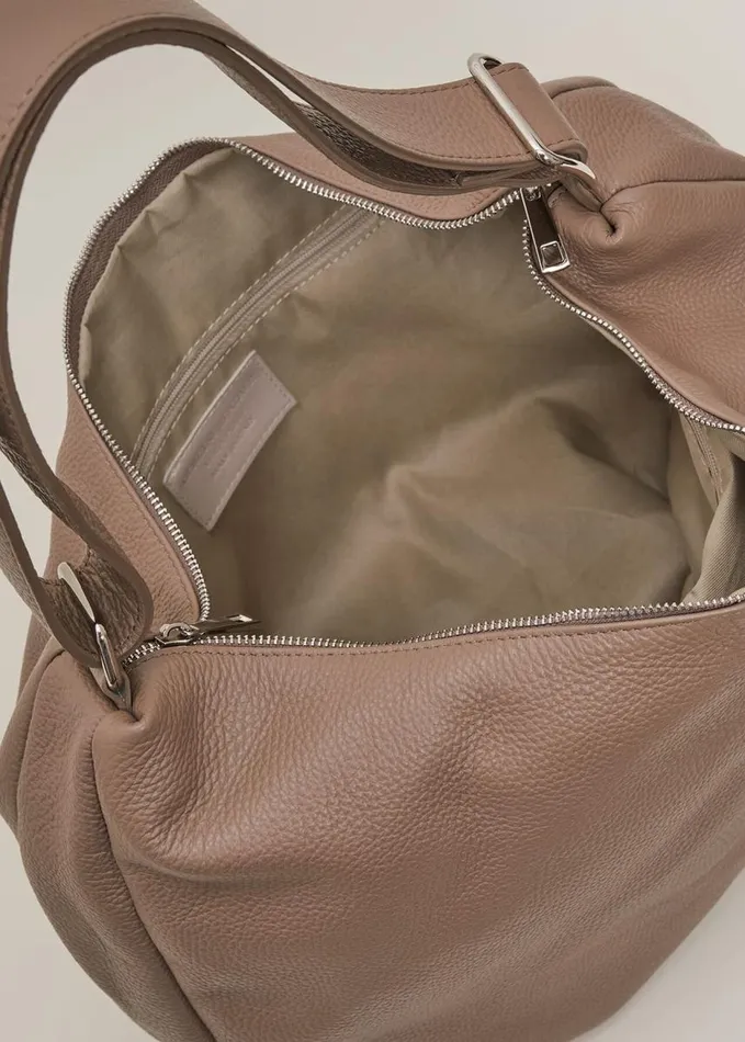 Phase Eight Leather Shopper Bag Putty White Women Bags and Clutches