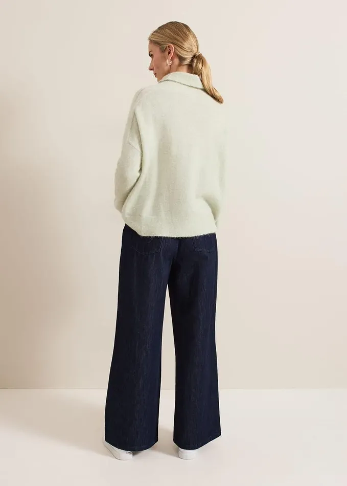 Phase Eight Liana Dark Wash Wide Leg Jean Dark Wash Women Trousers