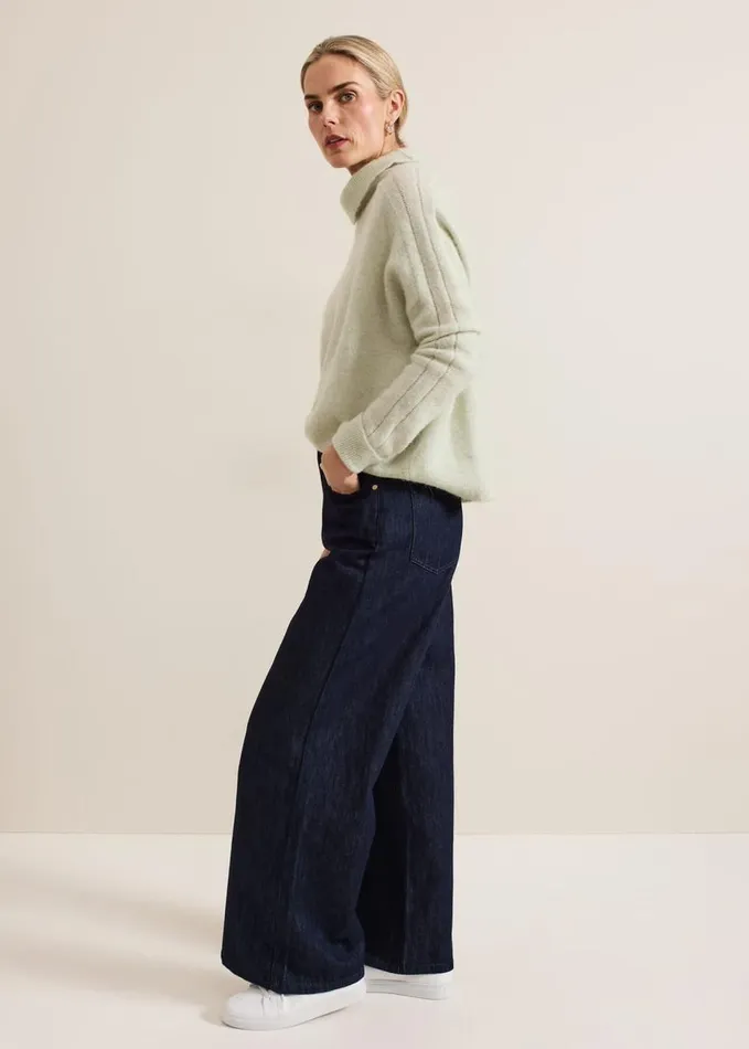 Phase Eight Liana Dark Wash Wide Leg Jean Dark Wash Women Trousers