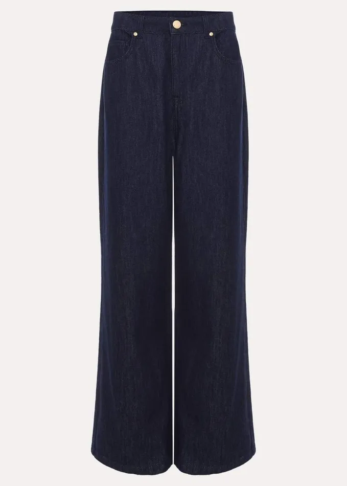 Phase Eight Liana Dark Wash Wide Leg Jean Dark Wash Women Trousers