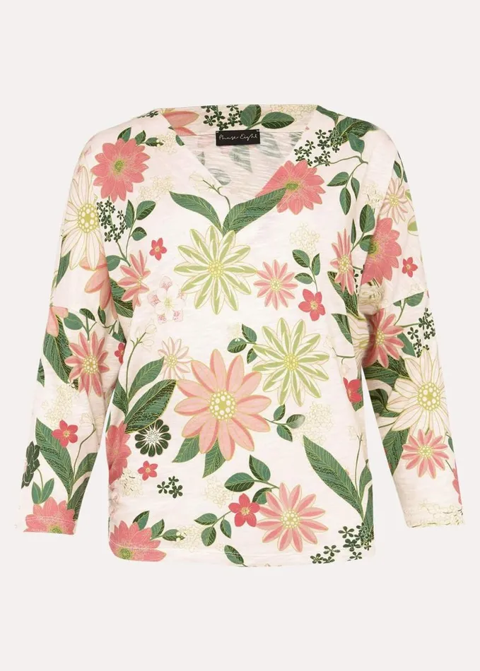 Phase Eight Lily Floral Print Top Ivorymulti Women Tops and TShirts