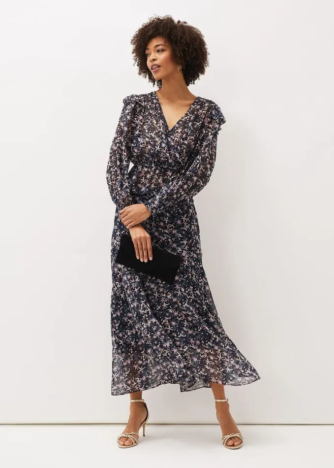 Phase Eight Lola Floral CoOrd Blouse Navypink Women Shirts and Blouses