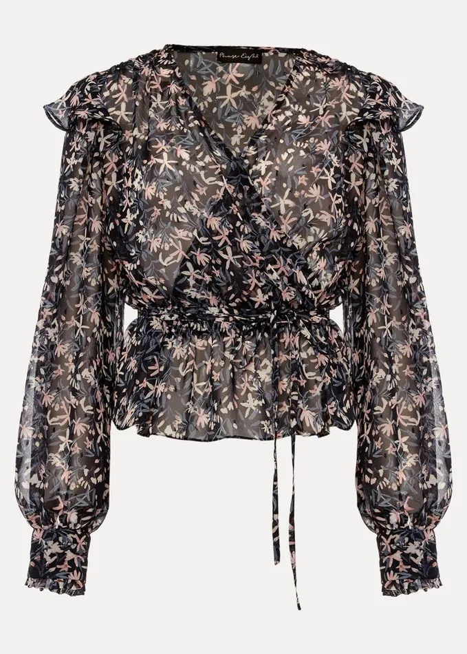 Phase Eight Lola Floral CoOrd Blouse Navypink Women Shirts and Blouses
