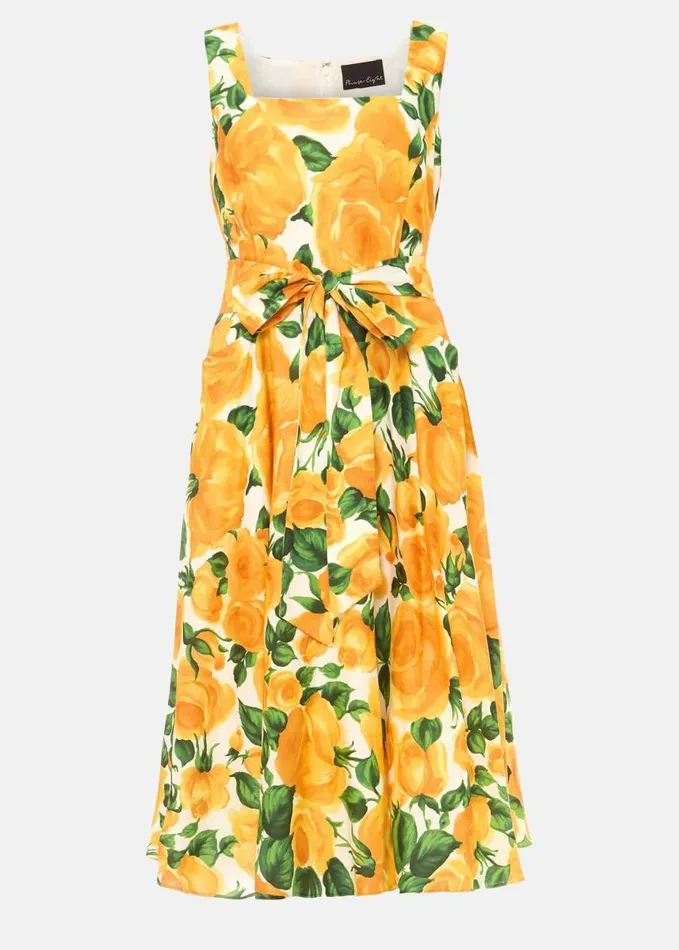Phase Eight Lorelie Rose Heritage Print Dress Ivorycanary Women Dresses