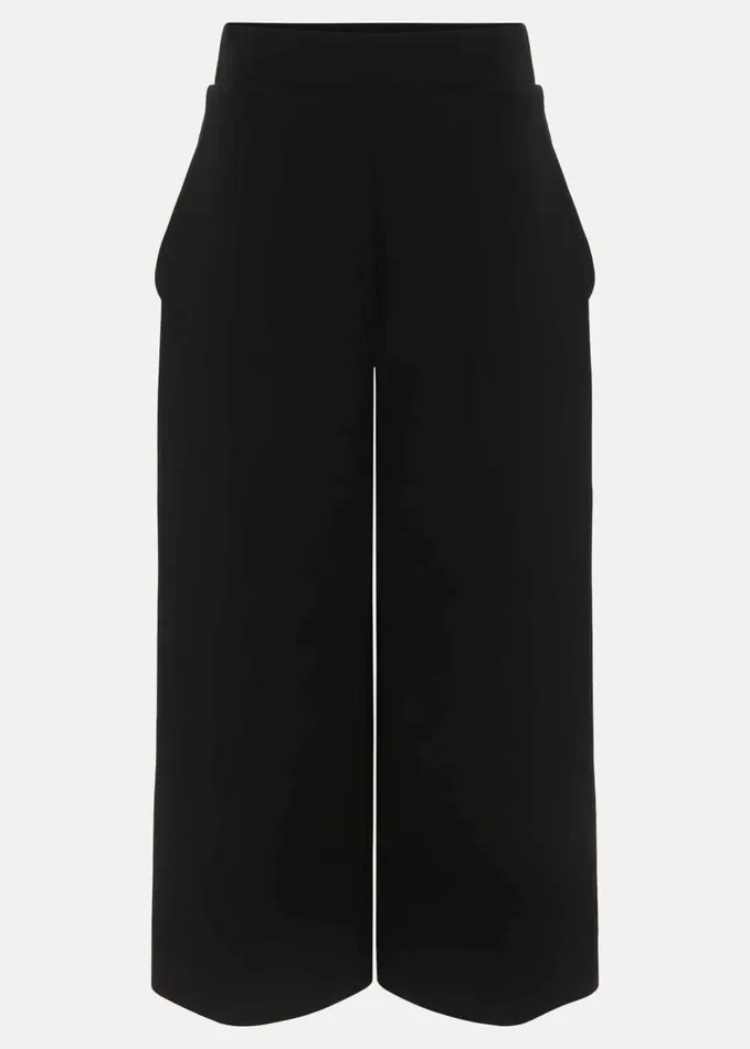 Phase Eight Lori Black Ponte Culottes Black Women Trousers