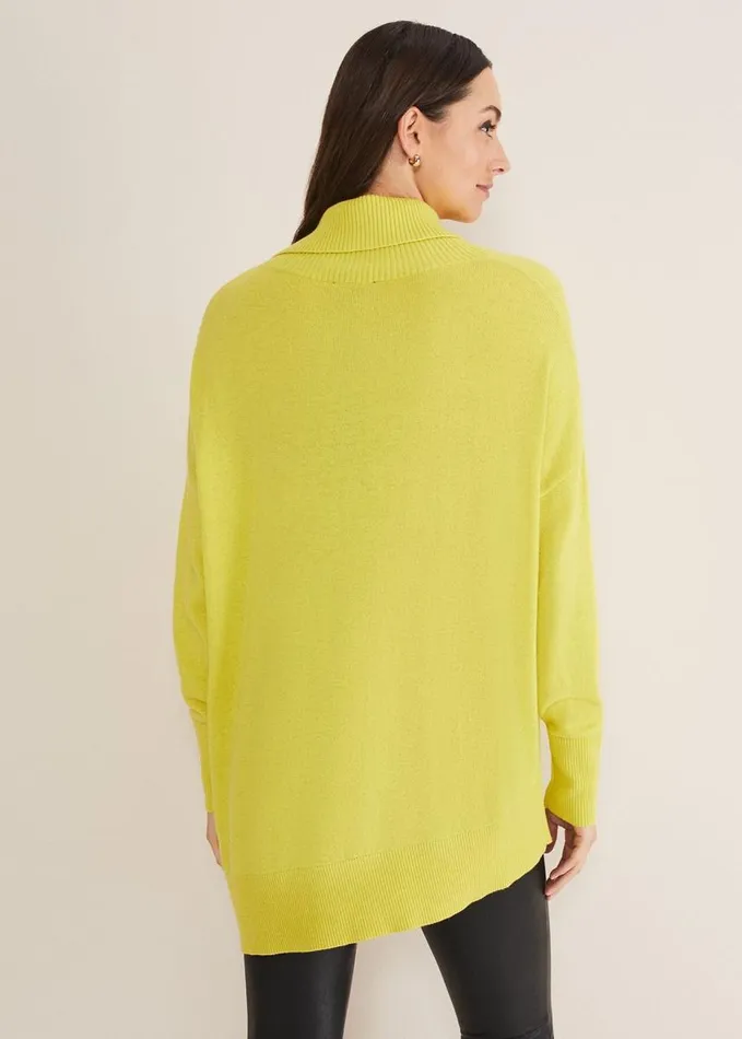 Phase Eight Maltia Asymmetric Hem Jumper Lime Women Knitwear