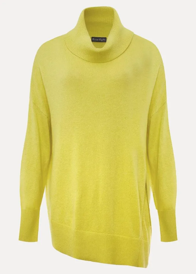 Phase Eight Maltia Asymmetric Hem Jumper Lime Women Knitwear
