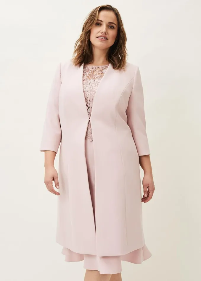 Phase Eight Melissa Longline Occasion Jacket Pearl Women Jackets