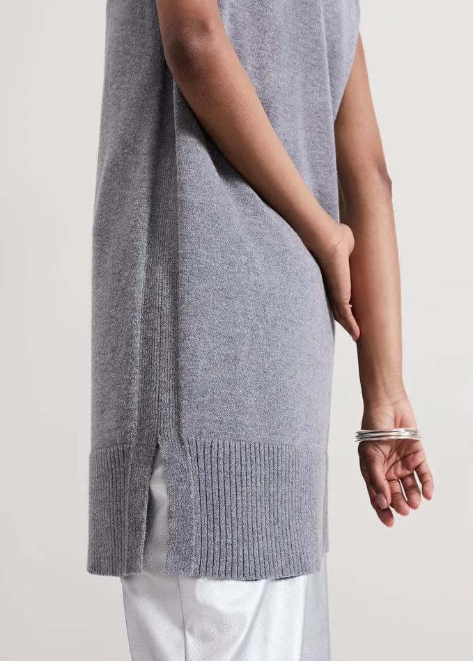 Phase Eight Mila Sleeveless Tabard Jumper Dress Grey Women Dresses