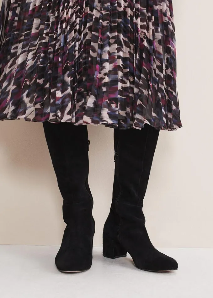 Phase Eight Milly Knee High Boots Black Women Boots